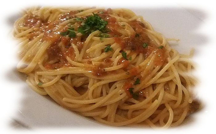 Spaghetti ai ricci di mare alla sarda