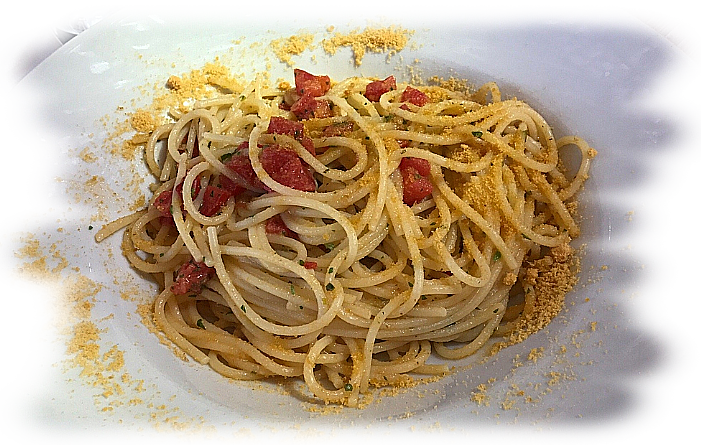 Spaghetti pomodorini alla sarda